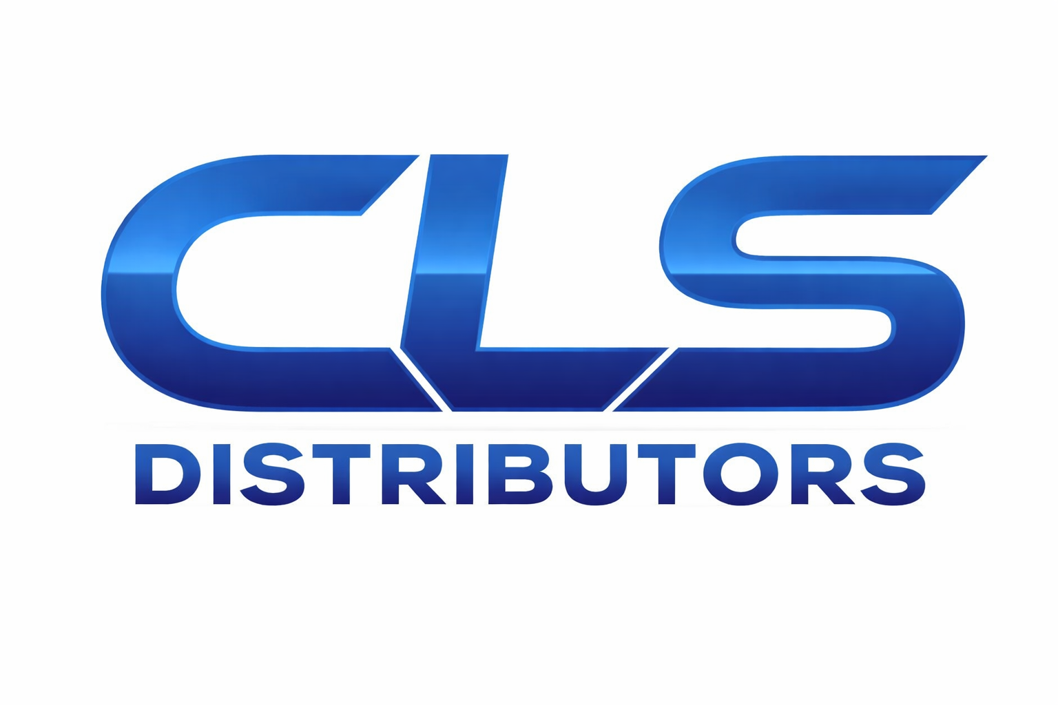 The image displays the logo for CLS Distributors, which features a large blue "CLS" and the word "Distributors" in blue text.